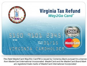Sample Virginia Tax Refund Debit Card1