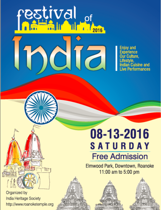 Festival of India is this Saturday News/Talk 960AM & FM107.3 WFIR