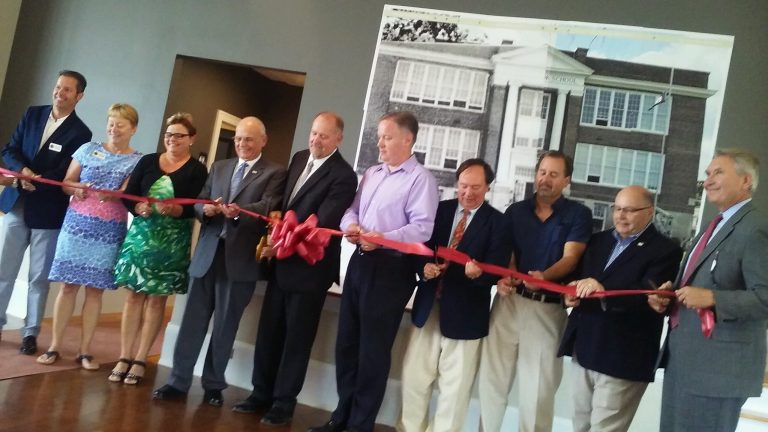 Roland Cook School ribbon cutting