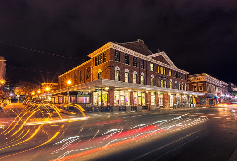 Roanoke City Market Building Night