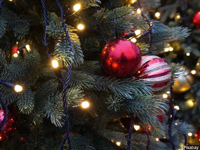 Christmas Tree lights ornaments