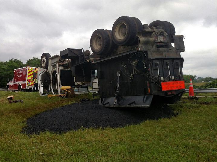 Overturned Truck