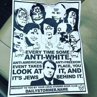 Anti-semitic kavanugh poster