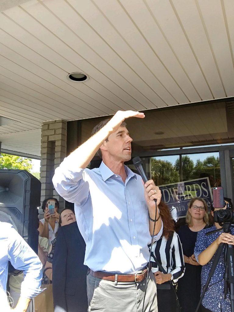 Beto ORourke in Roanoke County