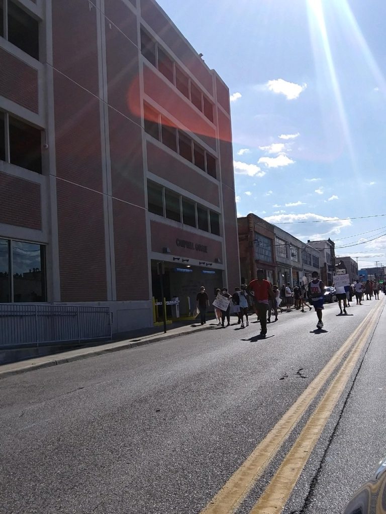 George Floyd Protest march in Roanoke