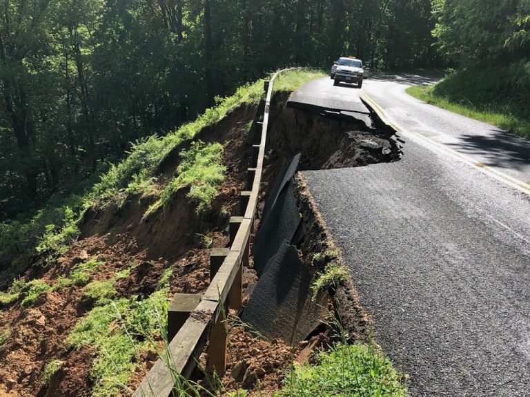 Blue Ridge Parkway Damage