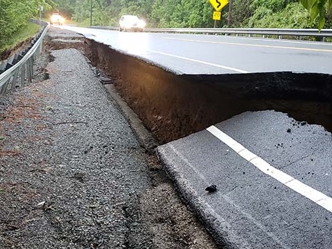 Route 116 Damage