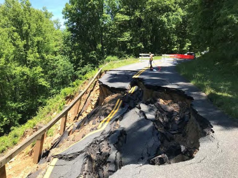 Blue Ridge Parkway Damage