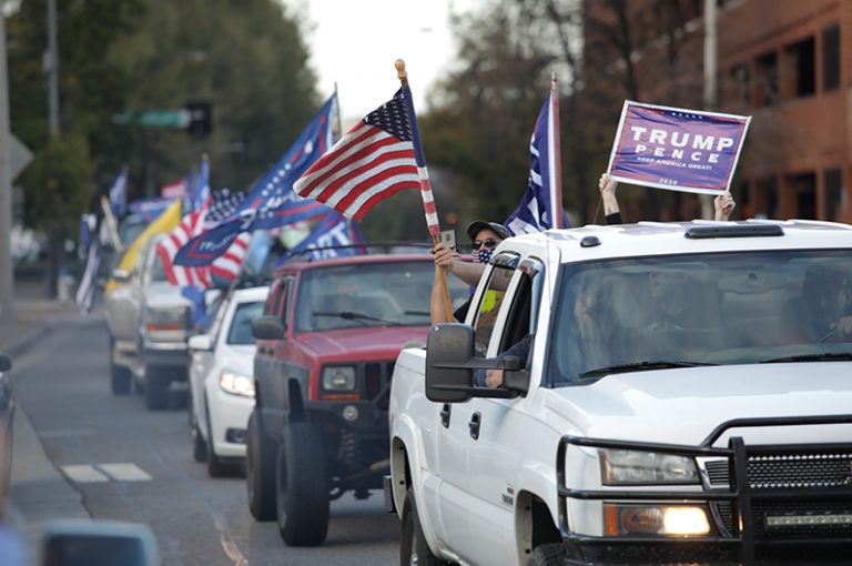 Trump Protest Trucks