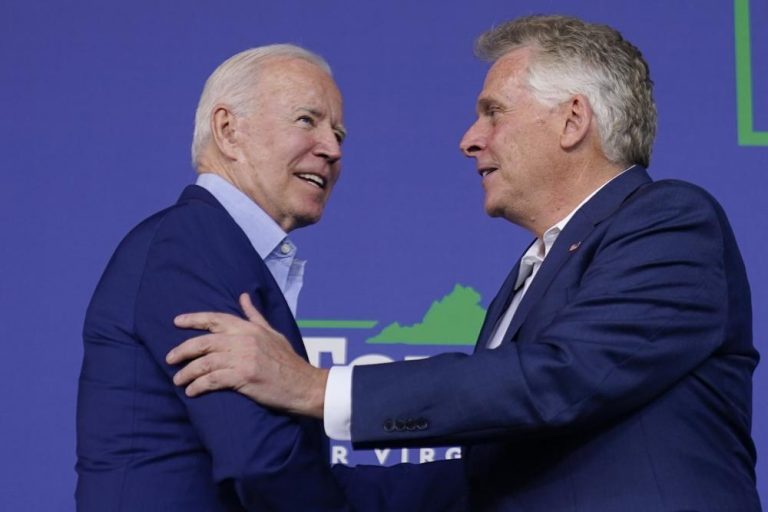 Biden and McAuliffe