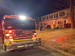 Roanoke County fire caused by unattended candle displaces three