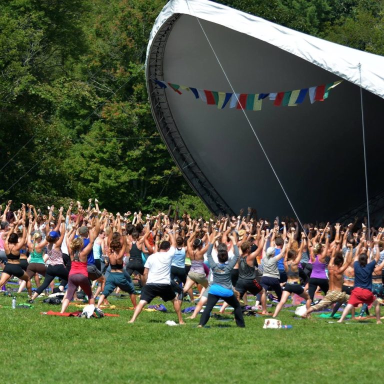 Floyd Yoga Jam outside