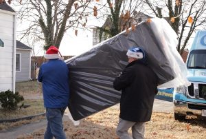 moving mattress to the house