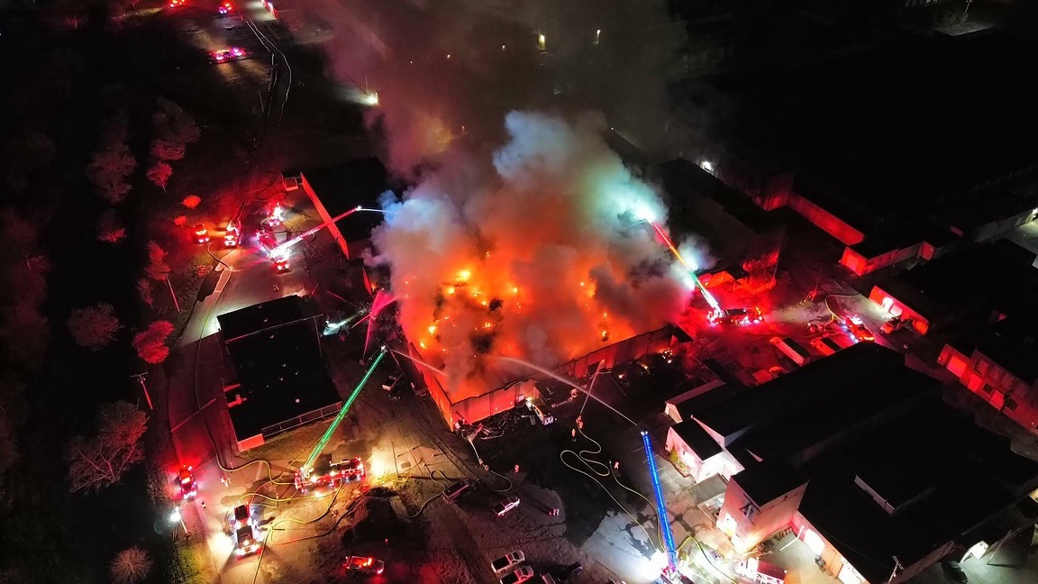 Massive fire at 9th Street industrial park – Riverdale