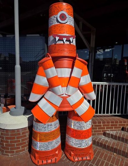 VDOT barrel man inside